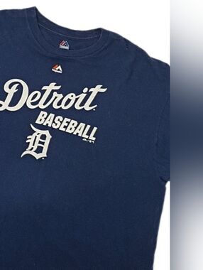 Detroit Tigers Majestic Navy Baseball Tee 2XL